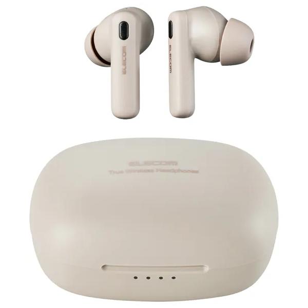 エレコム 完全ワイヤレス　Bluetooth イヤホン (ベージュ)  LBT-TWS13BEの通販は 5,321円