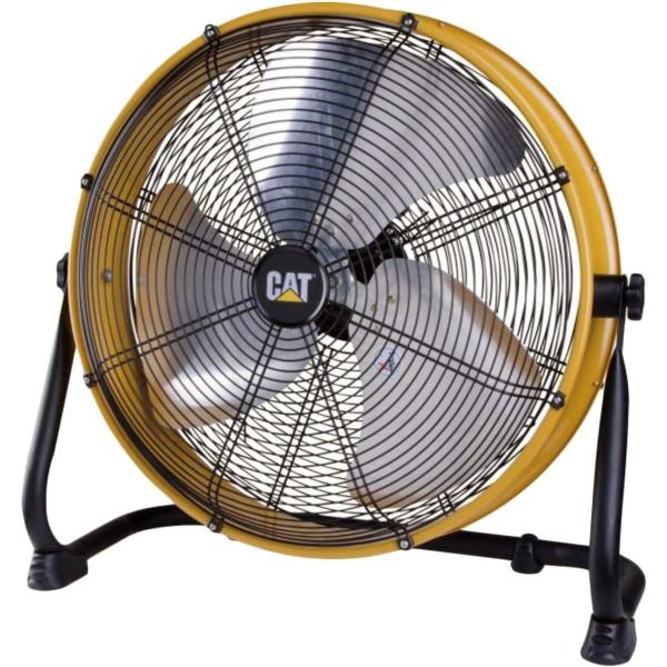CAT キャタピラー 羽根径50cm DCモーター フロアーファン 工場扇 大風量 壁・床タイプ　HV-20S-DC 扇風機 サーキュレーター 送風 風 野外 屋内 屋外 大型 薄型 360度 家電 電化製品 首振り 夏 暑い日 壁掛け 床置き 天井 業務用 体育館 広場 工場 熱中症対策の通販は