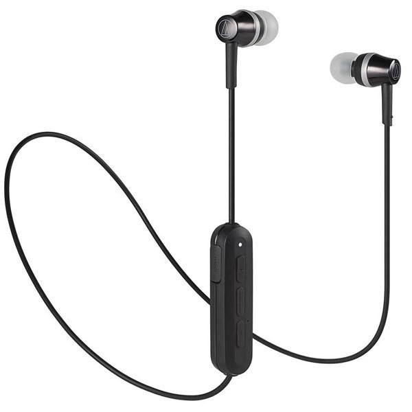 オーディオテクニカ　Bluetoothイヤホン ブラック ATH-CKR300BT BK イヤフォン 両耳 長時間再生 マイク機能 通話 通勤 通学 仕事 テレワーク WEB会議 プレゼント 高音質 軽量 iPhon Android 抗菌加工 高音質再生その他イヤホン