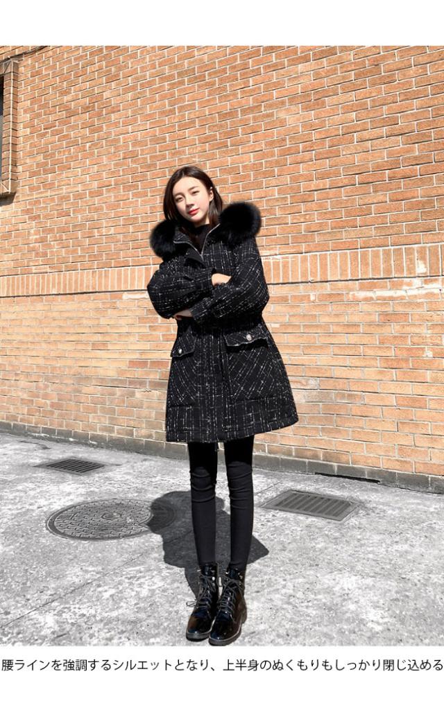 SCAPA ネイビー キルティング フード付き ダウンジャケット SCAPA ネイビー キルティング フード付き ダウンジャケット