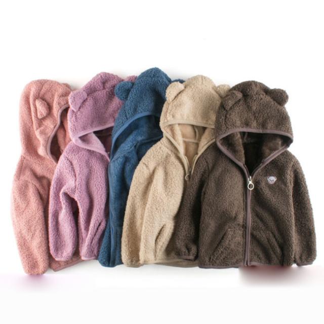 【送料無料】ジャケット キッズ ボア アウター フリース ボア ボアジャケット コート 秋冬 もこもこ 裏起毛 フード付き 男の子 女の子 通園 通学 入学入園式 軽くて 暖かく 防寒対策