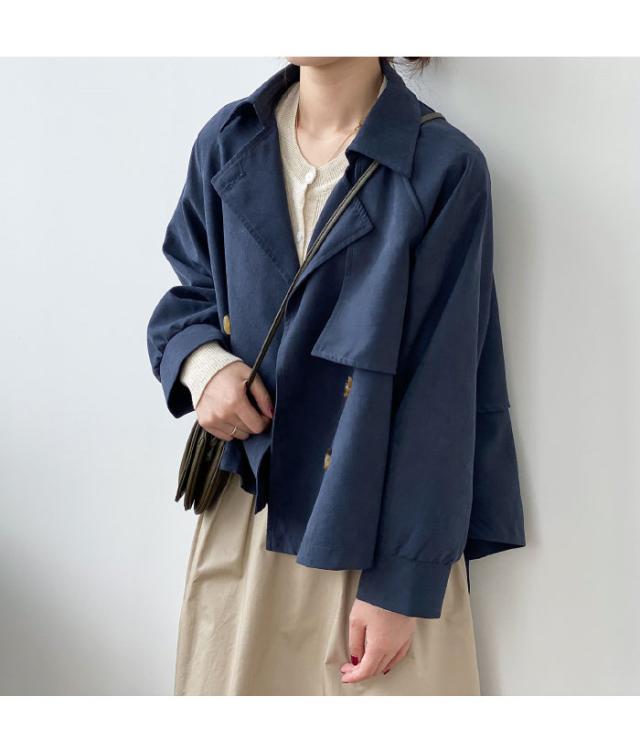 送料込み③新品＊男女兼用＊ポリエステル素材＊旅人風＊変型＊ショート丈コート 楽天市場】トレンチコート レディース 春 秋 コート ジャケット