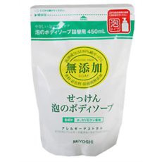 【２４個セット】 無添加 せっけん 泡のボディソープ 詰替用(450mL) ×２４個セット　１ケース分 【dcs】