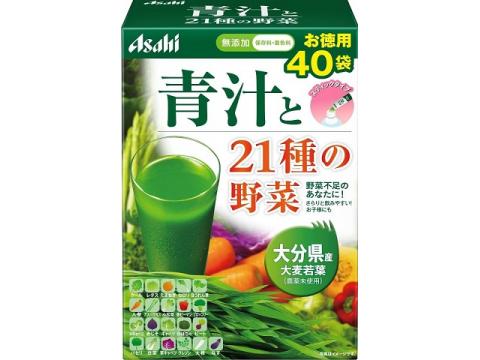 【１０個セット】 朝しみこむ力 青汁と21種の野菜 3.3g*40袋入×１０個セット ※軽減税率対象品