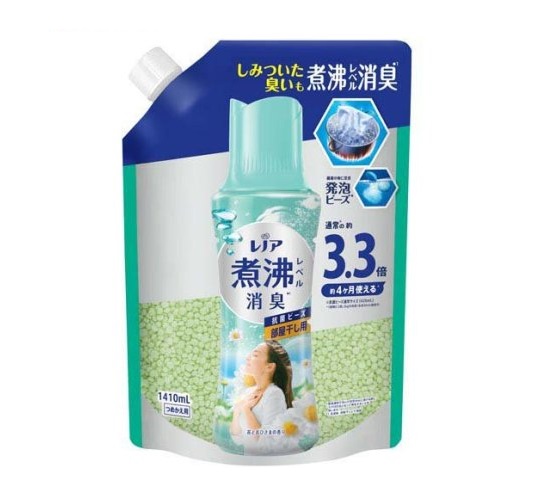 【５個セット】 P&G レノア 煮沸レベル消臭 抗菌ビーズ 部屋干し 花とおひさまの香り 詰め替え(1410ml)×５個セットの通販は