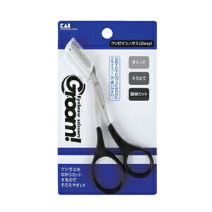 【２０個セット】 貝印 Groom! クシ付マユハサミ 2way×２０個セット【k】【ご注文後発送までに1週間前後頂戴する場合がございます】の通販は 15,444円