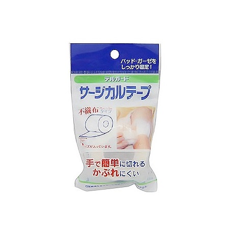 【１００個セット】【１ケース分】阿蘇製薬 デルガード サージカルテープ 不織布タイプ 25mm×9M×１００個セット　１ケース分【ori】