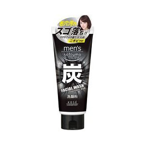 【４８個セット】【１ケース分】 メンズ ソフティモ フェイシャルウォッシュ 炭 130g ×４８個セット　１ケース分