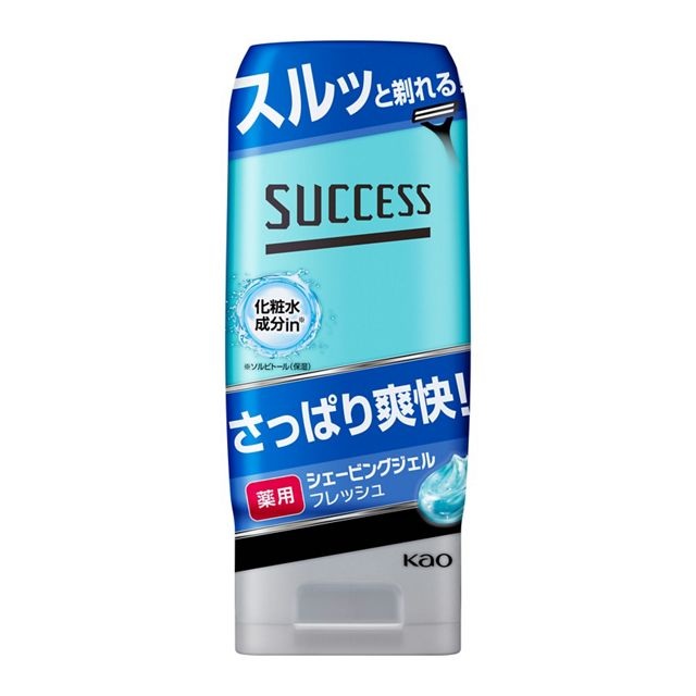 【２４個セット】【１ケース分】 花王 サクセス 薬用シェービングジェル フレッシュ(180g)×２４個セット　１ケース分