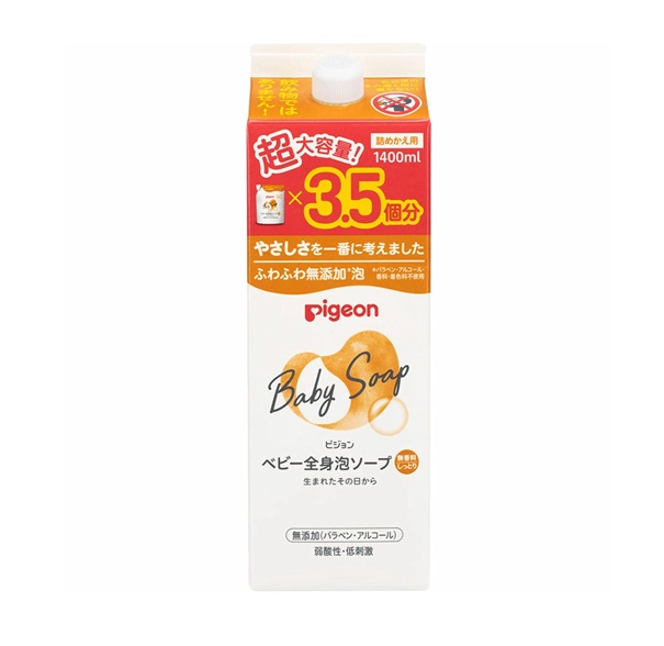 【５個セット】 ピジョン 全身泡ソープ しっとり つめかえ(1400ml)×５個セット【mor】【ご注文後発送までに3週間前後頂戴する場合がございます】