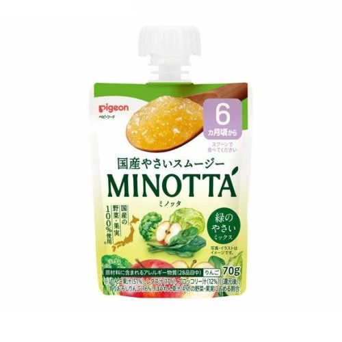 【２４個セット】【１ケース分】 ピジョン やさいスムージー MINOTTA 緑のやさいミックス(70g)×２４個セット　１ケース分【k】【ご注文後発送までに1週間前後頂戴する場合がございます】※軽減税率対象品
