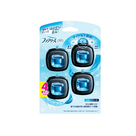 【１０個セット】 P&G ファブリーズ 車用 イージークリップ スカイブリーズ(4個入)×１０個セット【ori】