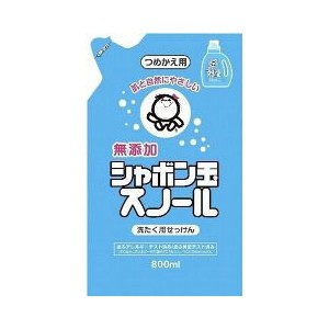 【１２個セット】【１ケース分】シャボン玉スノール つめかえ 800mL ×１２個セット　１ケース分