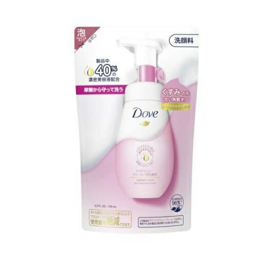 【２４個セット】【１ケース分】 ユニリーバ ダヴ クリアリニュー クリーミー泡洗顔料 詰め替え用(125ml)×２４個セット　１ケース分