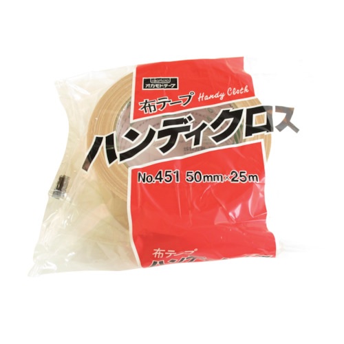 【３０個セット】【１ケース分】 オカモト 布テープ ハンディクロス No.451(1巻)×３０個セット　１ケース分　【ori】