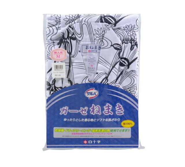 【３個セット】白十字 サルバ ガーゼねまき 婦人用 M×３個セット 【mor】【ご注文後発送までに2週間前後頂戴する場合がございます】の通販は