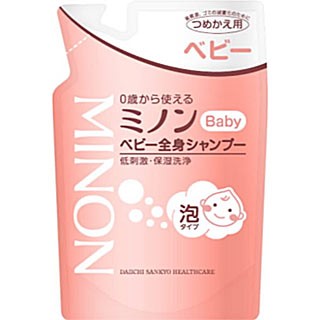 【２４個セット】【１ケース分】 ミノン ベビー全身シャンプー　 詰め替え 300ml×２４個セット　１ケース分 【dcs】