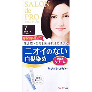 【３６個セット】【１ケース分】 サロンドプロ 無香料ヘアカラー 早染めクリーム(白髪用) 7　深いダークブラウン　1セット×３６個セット　１ケース分 【dcs】