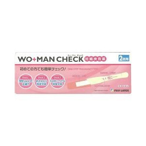 【第2類医薬品】【２０個セット】 妊娠検査薬 ウー・マン チェック 2回用(1セット)　×２０個セット【k】【mor】【ご注文後発送までに2週間前後頂戴する場合がございます】