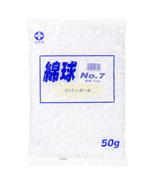 【６０個セット】【１ケース分】 綿球 NO.7 　 50g×６０個セット　１ケース分　 【k】【ご注文後発送までに1週間前後頂戴する場合がございます】