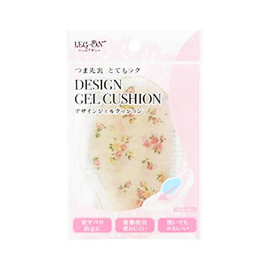 【２０個セット】 レッグオン デザインジェルクッション フラワー 1足分(2枚入)×２０個セット