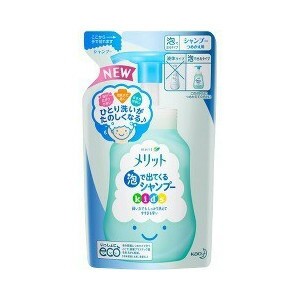 【２４個セット】【１ケース分】 メリット 泡で出てくるシャンプー キッズ つめかえ用 240mL ×２４個セット　１ケース分 【dcs】