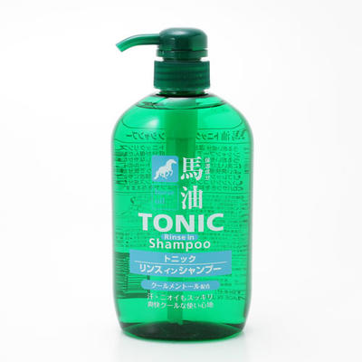 【１６個セット】【１ケース分】馬油トニックリンスインシャンプー 600mL×１６個セット
