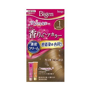 【２７個セット】【１ケース分】 ビゲン 香りのヘアカラー クリーム 1 かなり明るいライトブラウン 1セット ×２７個セット　１ケース分【t-2】