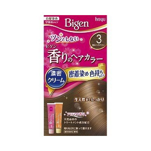 【２７個セット】【１ケース分】 ビゲン 香りのヘアカラー クリーム 3 明るいライトブラウン 1セット×２７個セット　１ケース分 【dcs】