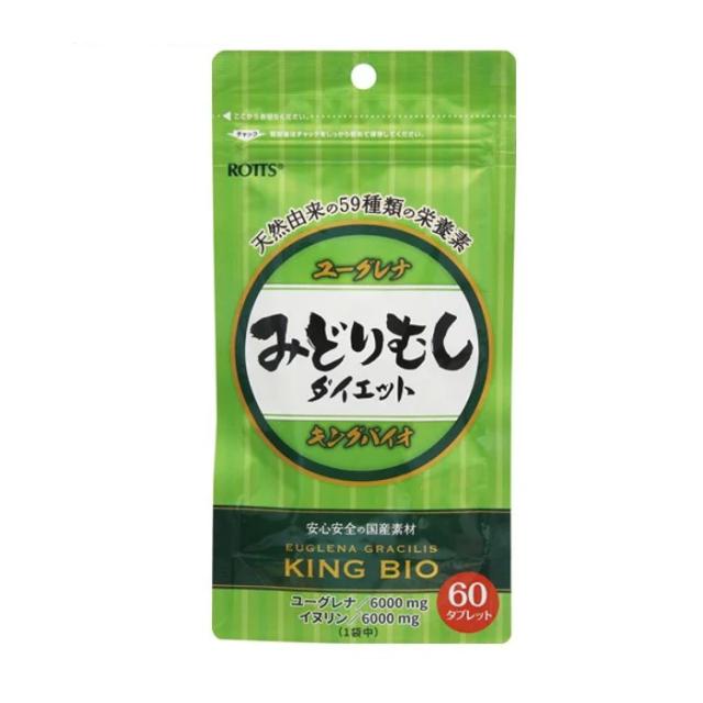 【１０個セット】ロッツ ユーグレナ キングバイオ みどりむしダイエット 60粒×１０個セット 【mor】【ご注文後発送までに2週間前後頂戴する場合がございます】【ori】※軽減税率対象品