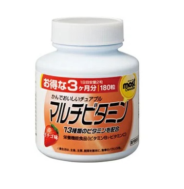 【２０個セット】オリヒロ モイストチュアブル マルチビタミン イチゴ味 180粒×２０個セット 【ori】※軽減税率対象品
