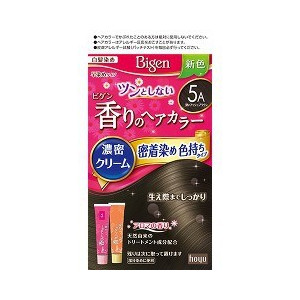 【２７個セット】【１ケース分】 ビゲン 香りのヘアカラー クリーム 5A 40g+40g×２７個セット　１ケース分 【dcs】