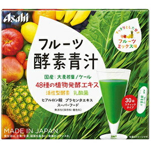【２０個セット】 アサヒグループ食品　フルーツ酵素青汁（３ｇ×３０袋）×２０個セット ※軽減税率対象品