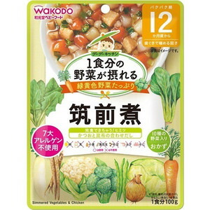 【４８個仕かける】【１入れもの分】 和光堂 1食分の蔬菜が摂れるグーグーキッチン 筑前煮 12か月頃〜 100g ×４８個仕かける １入れもの分    ※助け出す税率客体品