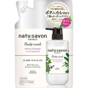 【１８個セット】【１ケース分】 ナチュサボン セレクト ホワイト ボディウォッシュ リッチモイスト つめかえ用 360mL×１８個セット　１ケース分 【dcs】
