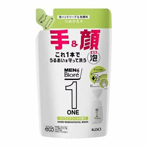 【２４個セット】【１ケース分】 花王 メンズビオレ ONE 泡ハンドソープ＆洗顔料 つめかえ用(200ml) ×２４個セット　１ケース分 【dcs】