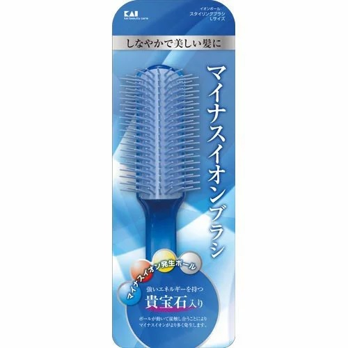【２０個セット】 貝印 マイナスイオンボール スタイリングブラシ Lサイズ KQ3006(1コ入)×２０個セット【k】【mor】【ご注文後発送までに2週間前後頂戴する場合がございます】