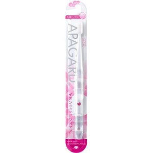 【１８０個セット】【１ケース分】 アパガード クリスタル歯ブラシ 先細*イオン ふつう 1本入×１８０個セット　１ケース分 【dcs】