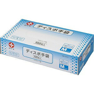 【２０個セット】 白十字 ディスポ手袋　Ｍ　１００枚入×２０個セット【k】【mor】【ご注文後発送までに1週間前後頂戴する場合がございます】