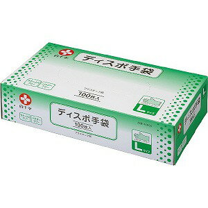 【２０個セット】 白十字 ディスポ手袋　Ｌ　１００枚入×２０個セット【k】【mor】【ご注文後発送までに1週間前後頂戴する場合がございます】