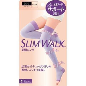 【５個セット】 スリムウォーク 美脚ロング M-L 1足×５個セット 【k】【ご注文後発送までに1週間前後頂戴する場合がございます】の通販は