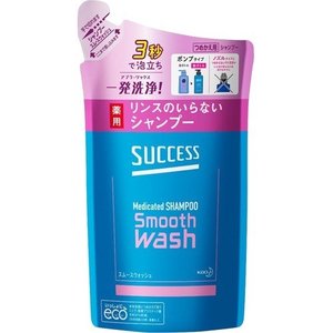 【１８個セット】【１ケース分】 サクセス リンスのいらない薬用シャンプー スムースウォッシュ つめかえ用 320ml ×１８個セット　１ケース分 【dcs】