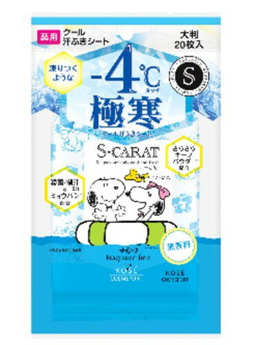 【２０個セット】 エスカラット 薬用デオドラント 大判クールシート 無香料 20枚入×２０個セット【t-3】