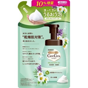 【１０個セット】 ケアセラ 泡の高保湿ボディウォッシュ ボタニカルフラワーの香り つめかえ用 385ml ×１０個セット の通販は