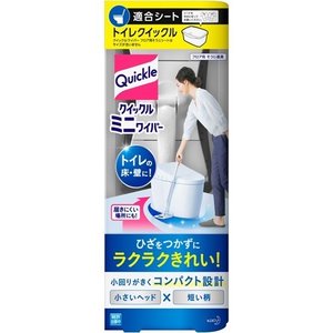 【５個セット】 クイックル ミニワイパー トイレ床掃除用 1本 ×５個セット　