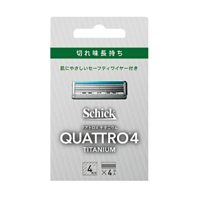 【１０個セット】シック クアトロ4 チタニウム替刃 4個入×１０個セット 【k】【mor】【ご注文後発送までに1週間前後頂戴する場合がございます】 16,475円