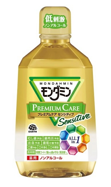【５個セット】アース製薬 モンダミン プレミアムケア センシティブ シトラスミント 1080ml×５個セット の通販は