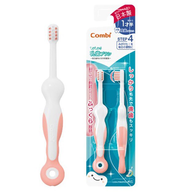 【２０個セット】 コンビ テテオ はじめて歯みがき 乳歯ブラシ ももいろ STEP4 2本入×２０個セット【k】【ご注文後発送までに1週間前後頂戴する場合がございます】の通販は