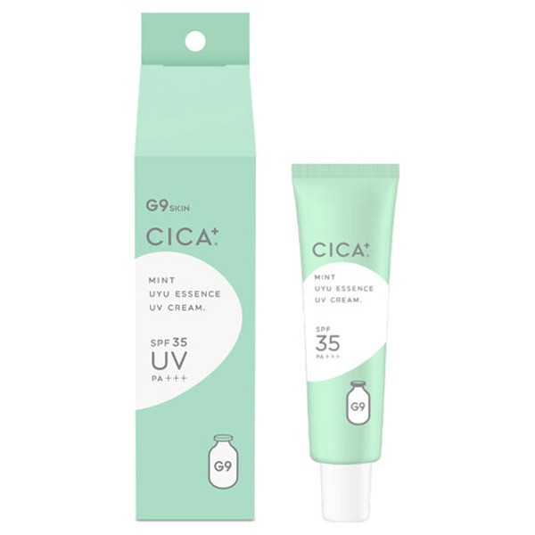 【７２個セット】【１ケース分】 G9 SKIN G9 UYU ESSENCE UV CREAM CICA ミントクリーム 25g×７２個セット　１ケース分 　ジーナイン　