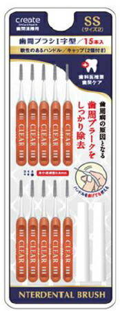 【１８０個セット】 クリエイト　歯間ブラシ　I字型　SSサイズ　１５本入り×１８０個セット １ケース分　の通販は 34,779円